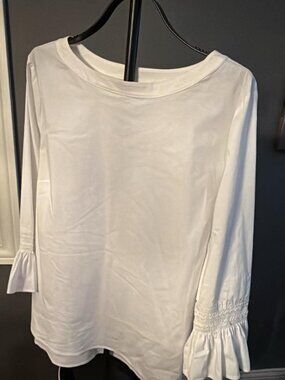 Cute JJill White cotton shirt XL